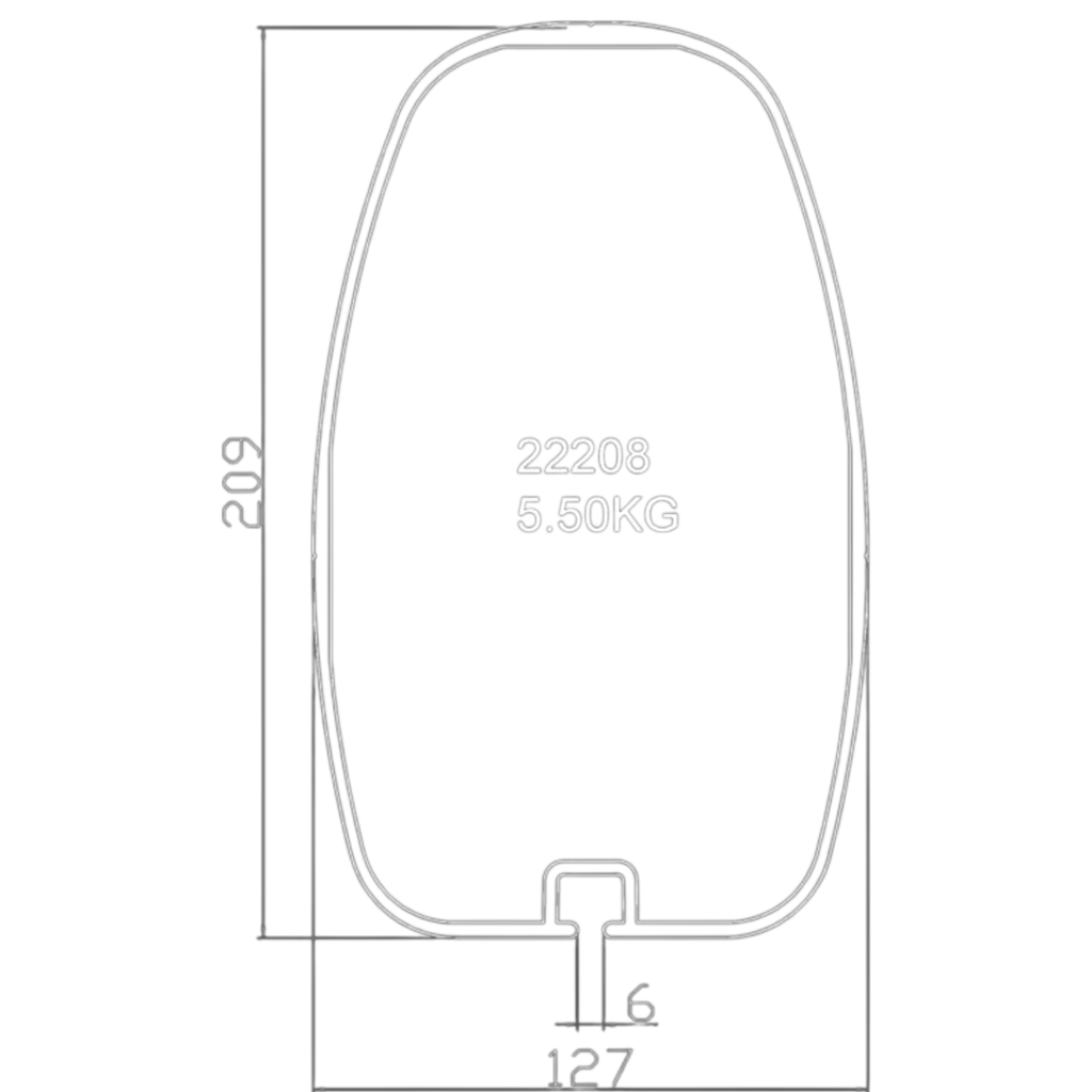 Perfil Mástil Botavara 22208 Bohn Racing