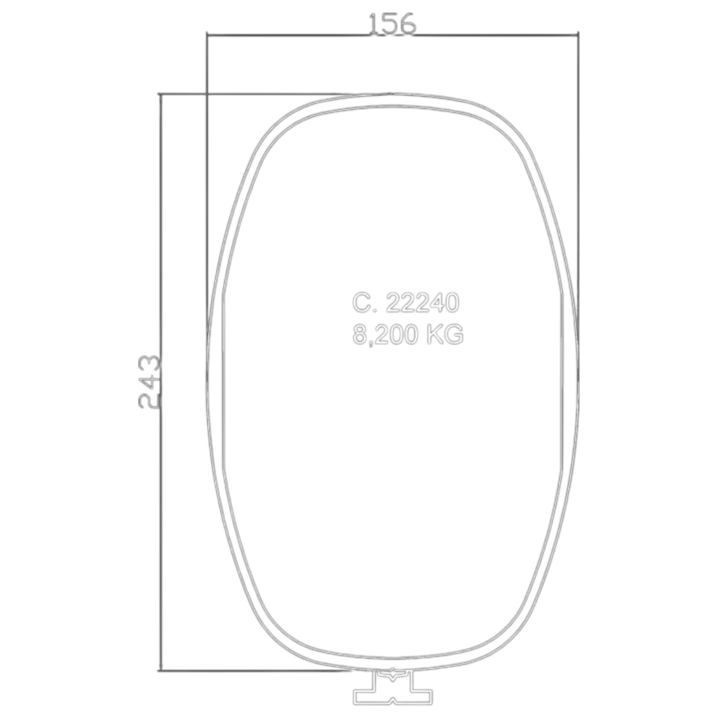 Perfil Mástil Botavara 22240 Bohn Racing