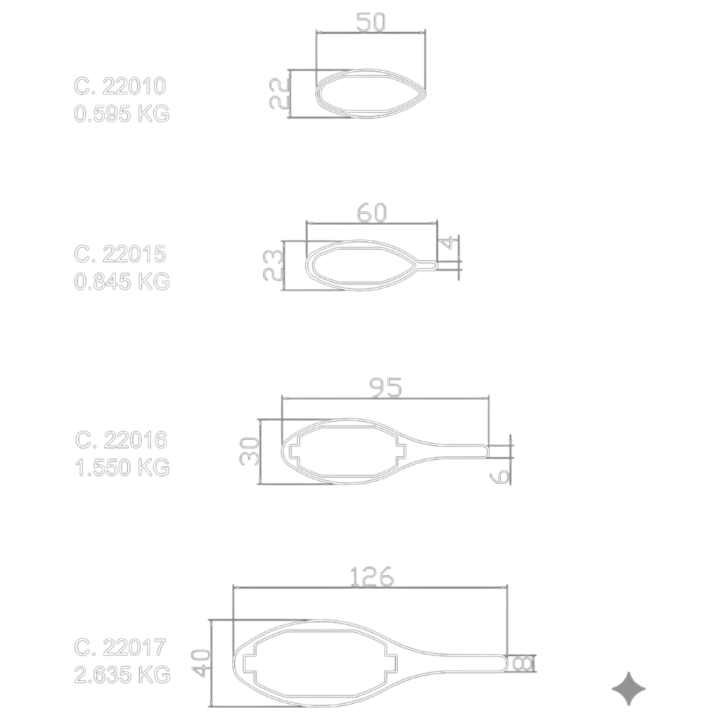 Perfiles crucetas bohn equipamientos